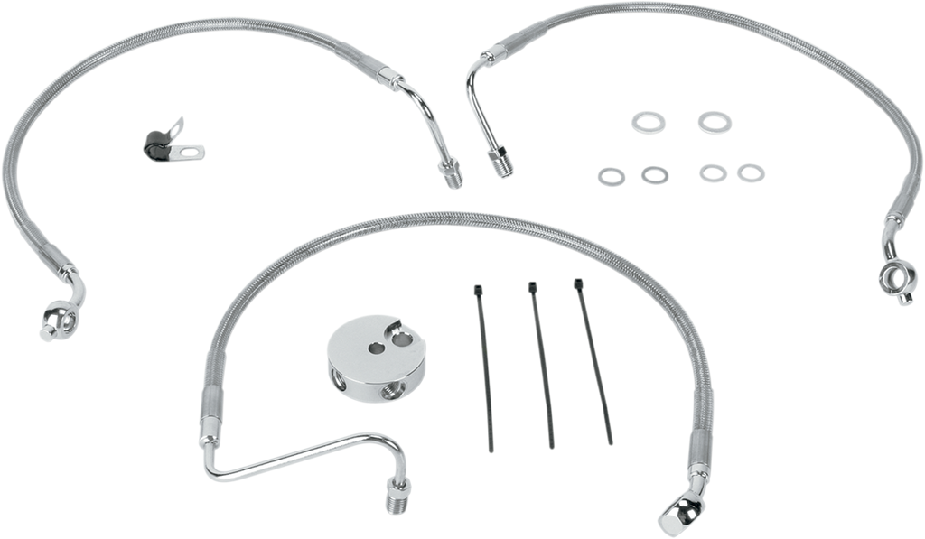 Drag Specialties Stainless Steel Brake Line Kit