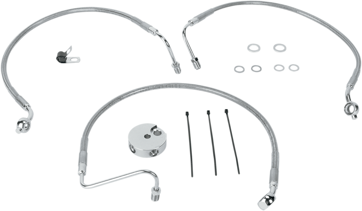 Drag Specialties Stainless Steel Brake Line Kit
