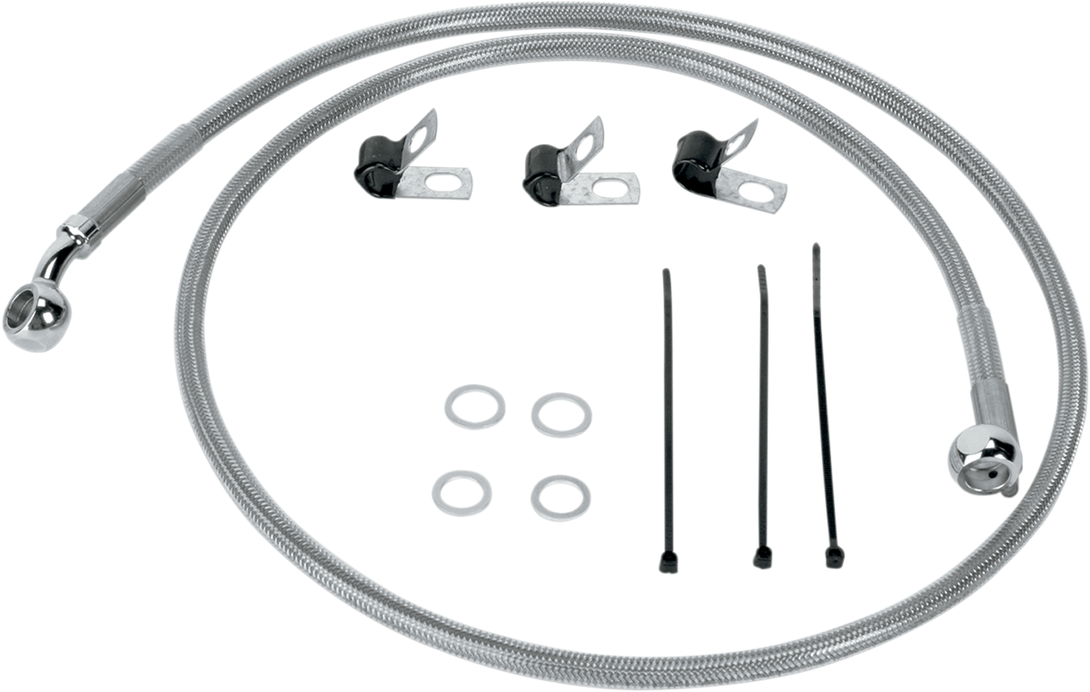 Drag Specialties Stainless Steel Brake Line Kit