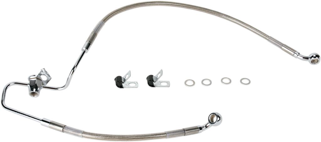 Drag Specialties Stainless Steel Brake Line Kit