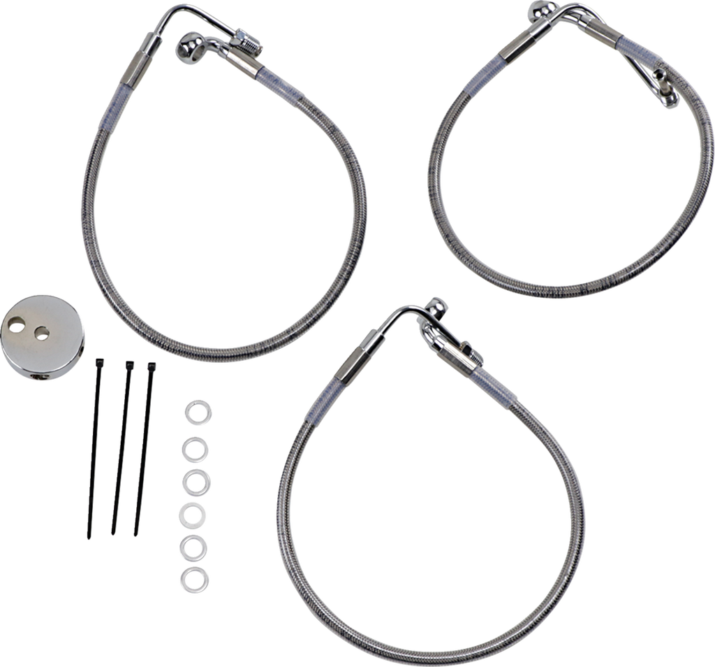 Drag Specialties Stainless Steel Brake Line Kit