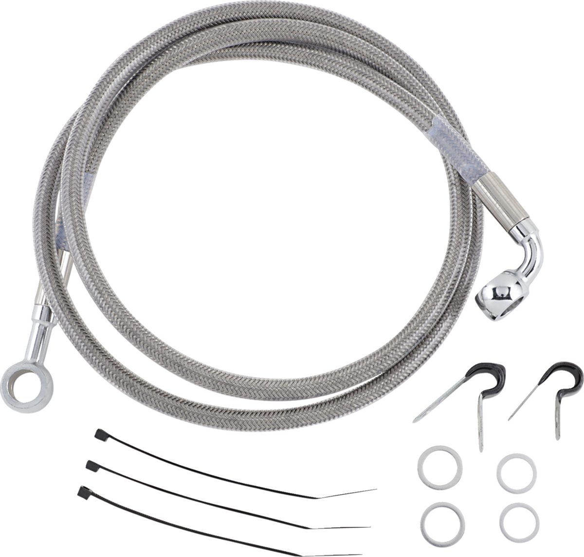Drag Specialties Stainless Steel Brake Line Kit
