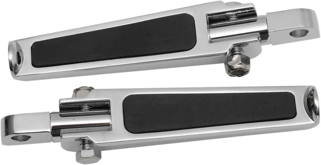 Drag Specialties Foot Pegs with Rubber Inlay