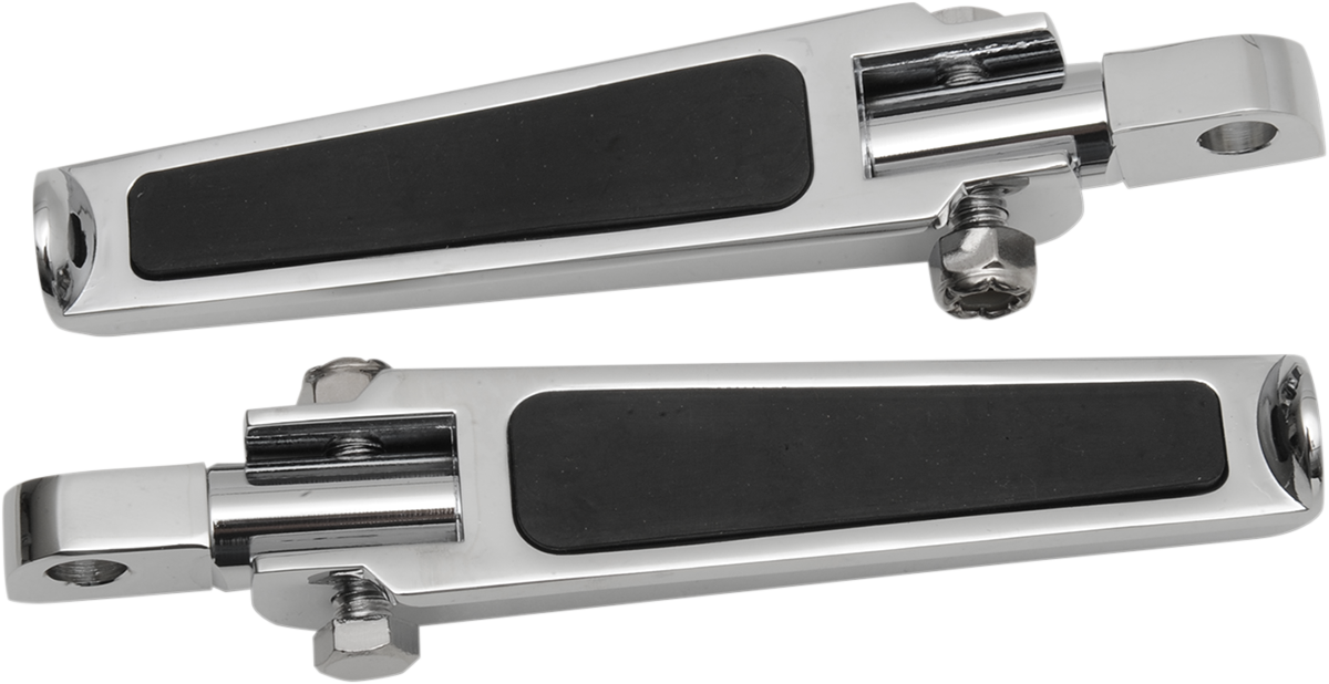 Drag Specialties Foot Pegs with Rubber Inlay