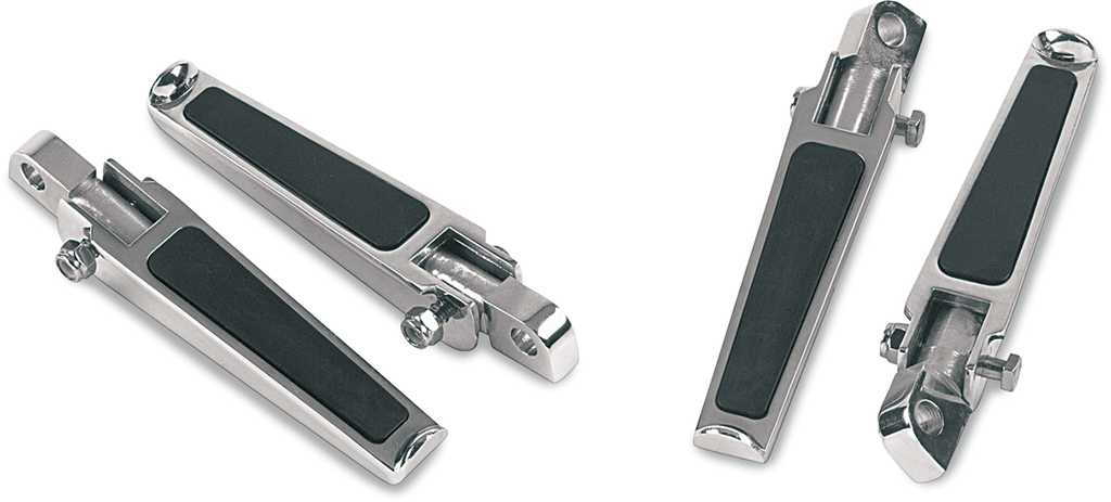 Drag Specialties Foot Pegs with Rubber Inlay