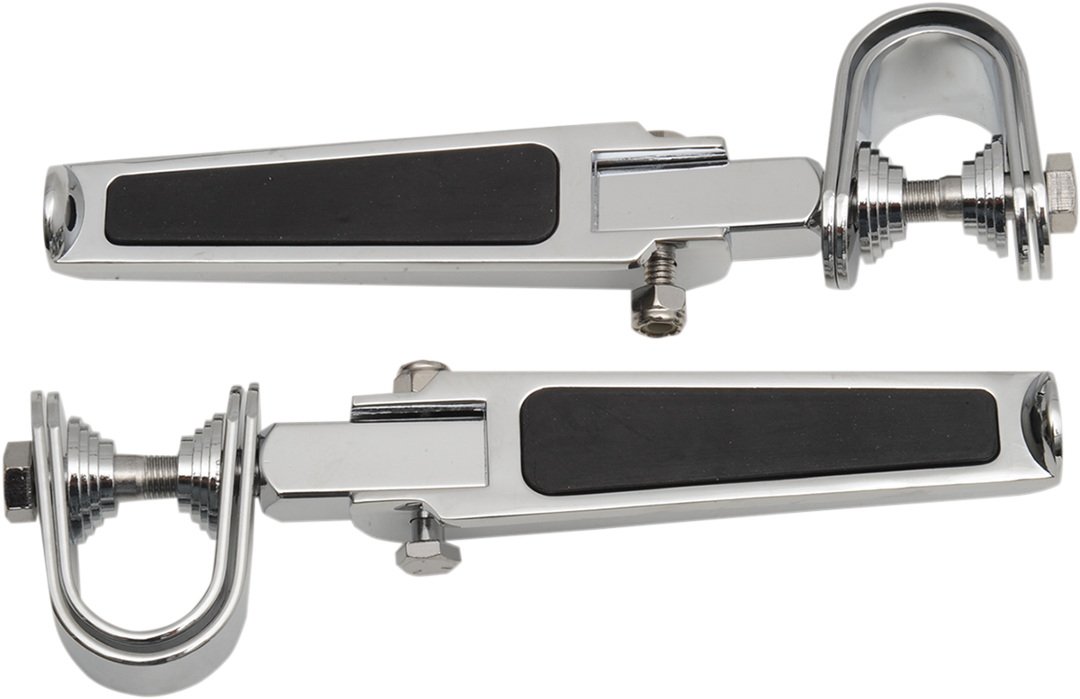 Drag Specialties Foot Pegs with Rubber Inlay