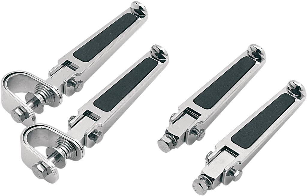 Drag Specialties Foot Pegs with Rubber Inlay