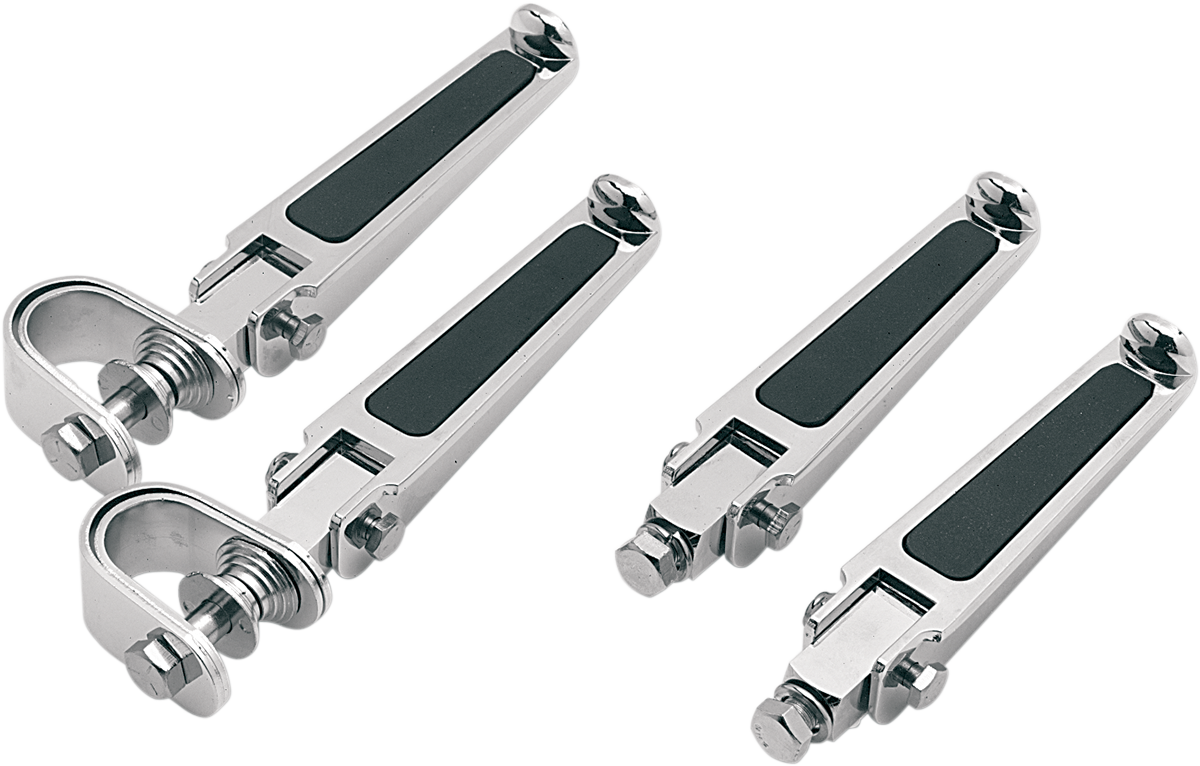 Drag Specialties Foot Pegs with Rubber Inlay
