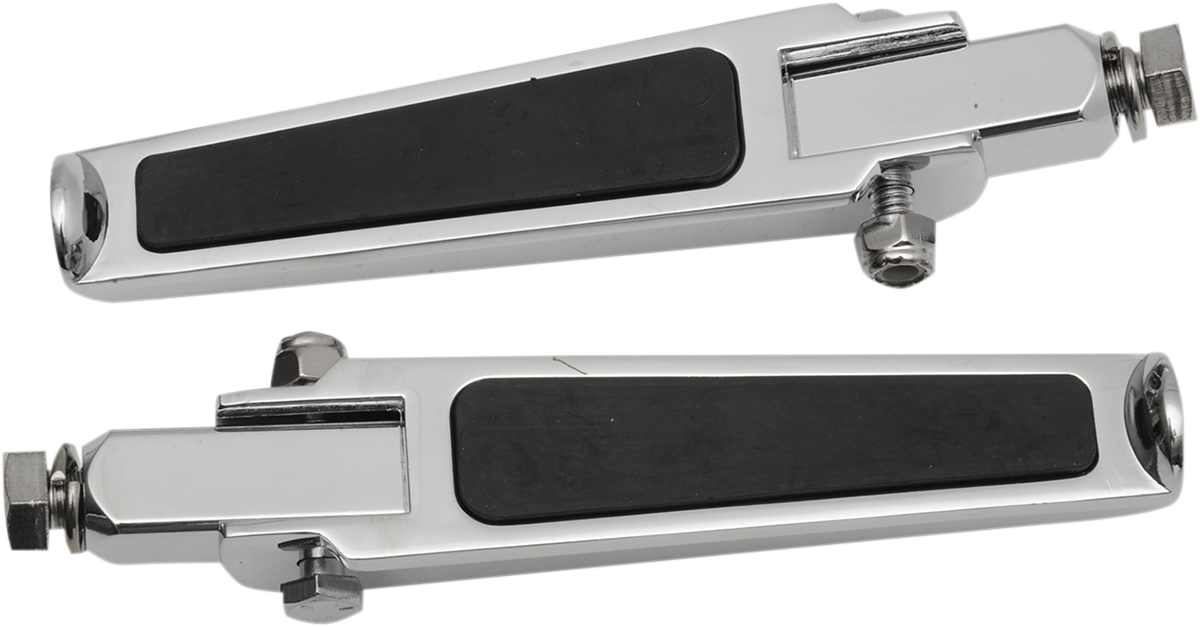 Drag Specialties Foot Pegs with Rubber Inlay