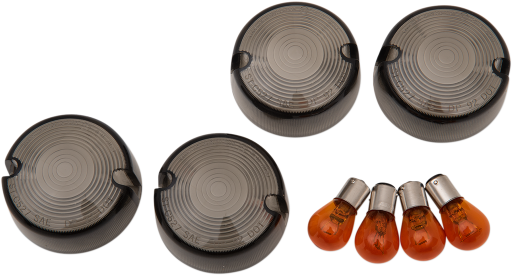 Drag Specialties Smoked Turn Signal Lens Kits