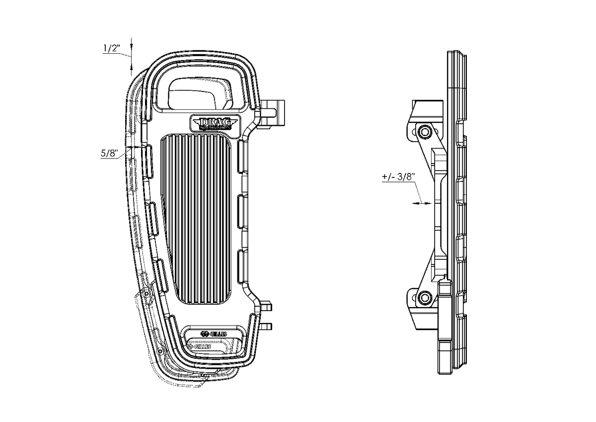 Drag Specialties Adjustable Floorboards Designed by Gilles