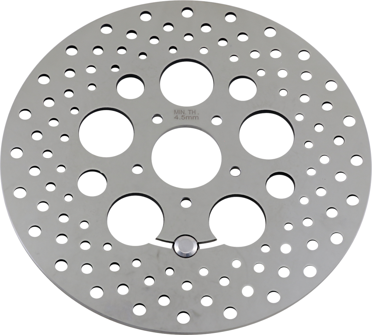 Polished Stainless Steel Drilled Brake Rotor