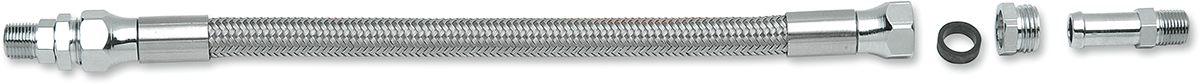 Drag Specialties Universal Stainless Steel Braided Oil Line