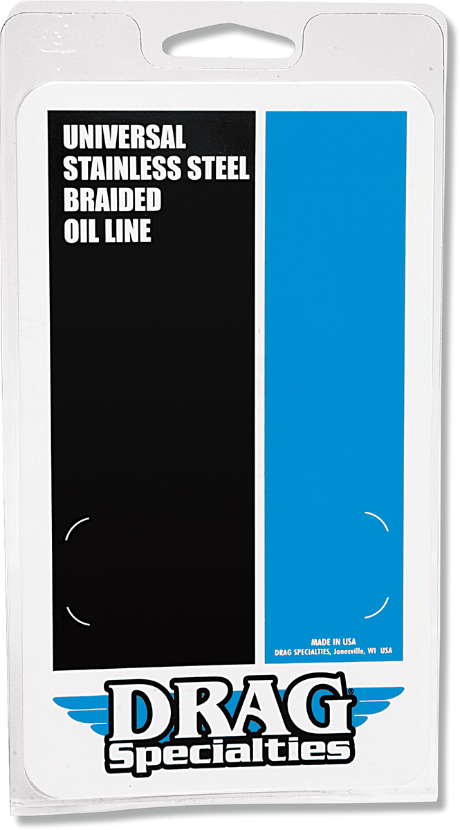 Drag Specialties Universal Stainless Steel Braided Oil Line