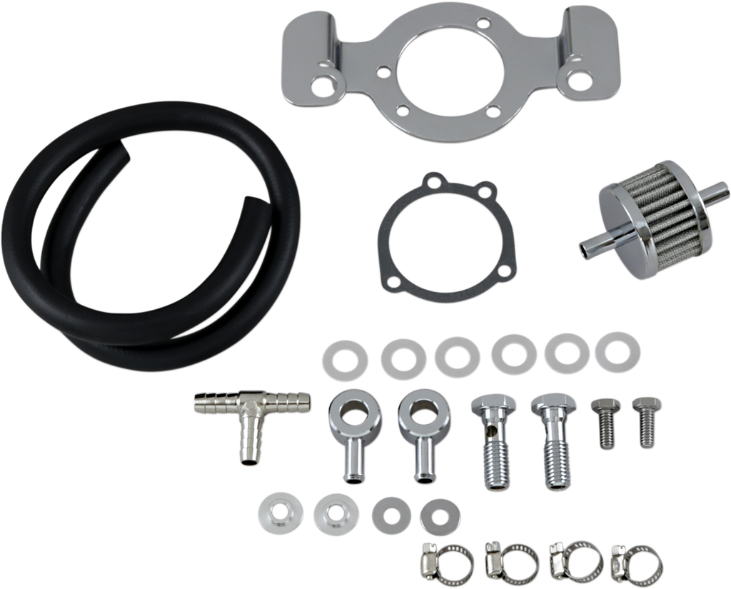 Crankcase Breather with Support Bracket Kit — Crankcase Breather/Support Bracket Kit