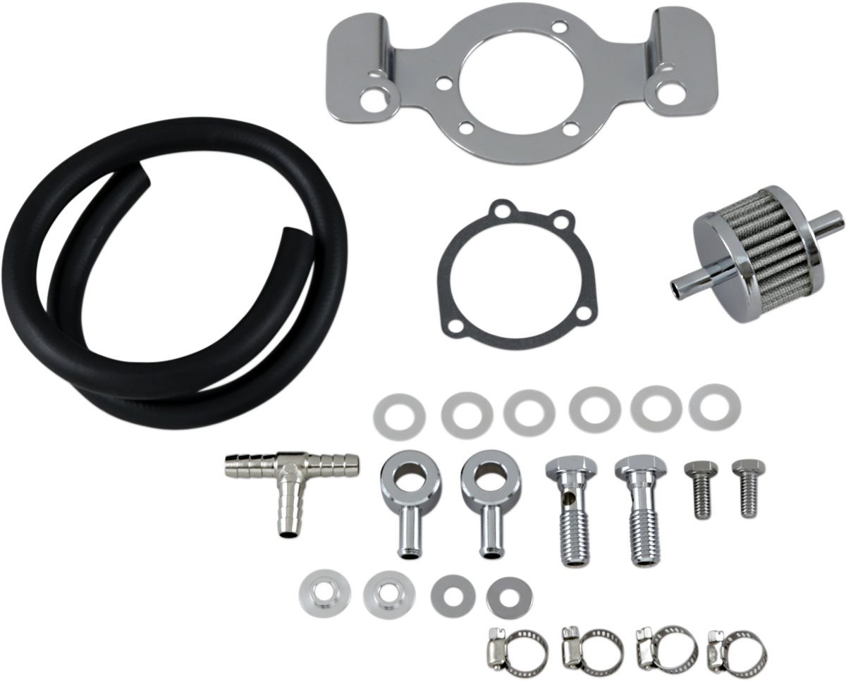 Crankcase Breather with Support Bracket Kit — Crankcase Breather/Support Bracket Kit