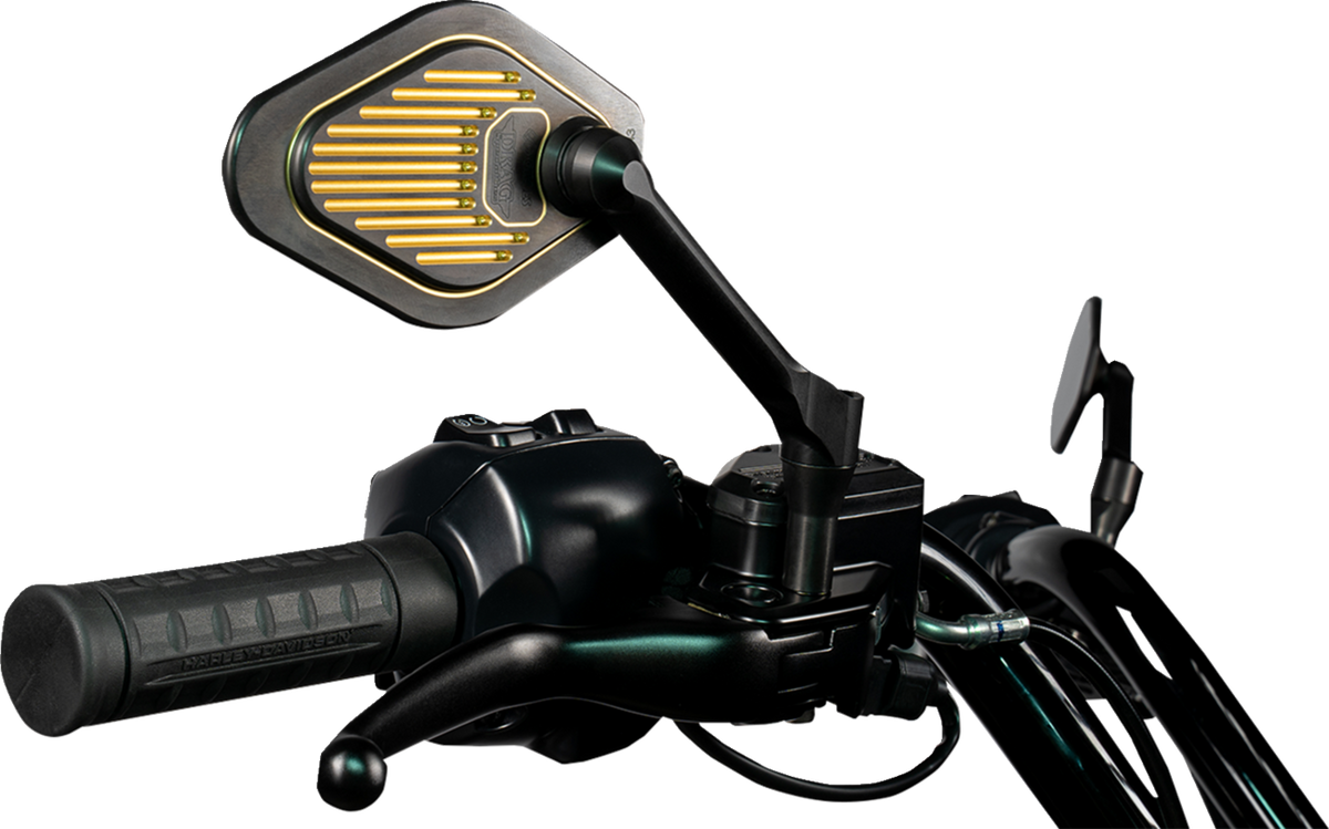 Drag Specialties Short Stem Adjustable Mirror Designed by Gilles