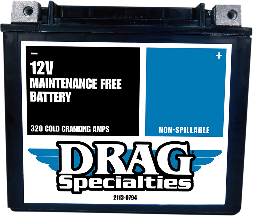 Drag Specialties Factory-Activated High-Performance AGM Maintenance-Free Battery