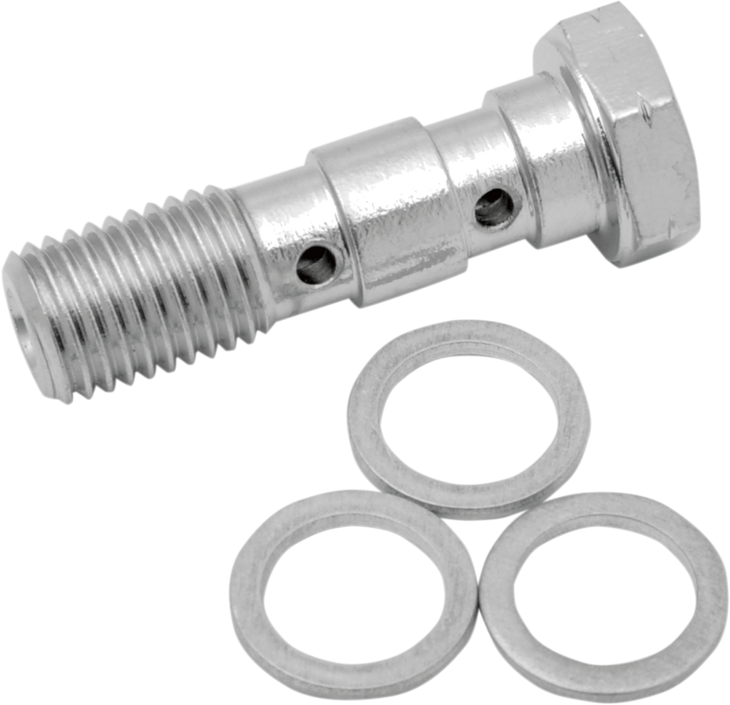 Drag Specialties Universal Chrome Steel Banjo Bolt