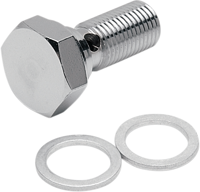 Drag Specialties Universal Chrome Steel Banjo Bolt