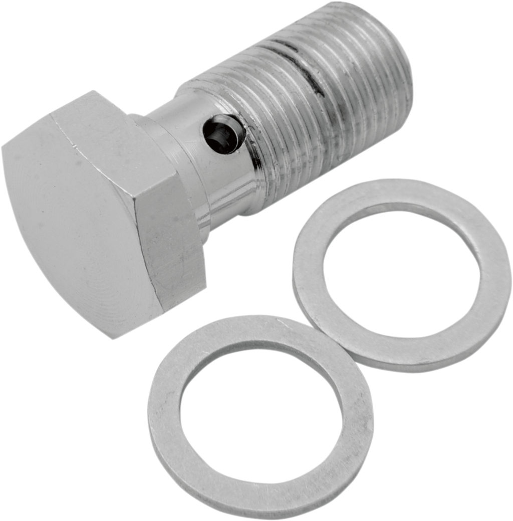 Drag Specialties Universal Chrome Steel Banjo Bolt