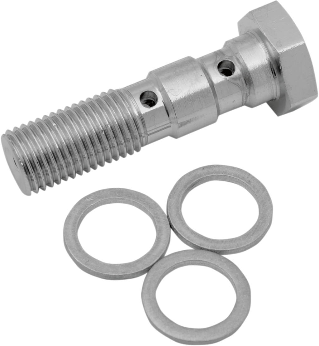 Drag Specialties Universal Chrome Steel Banjo Bolt