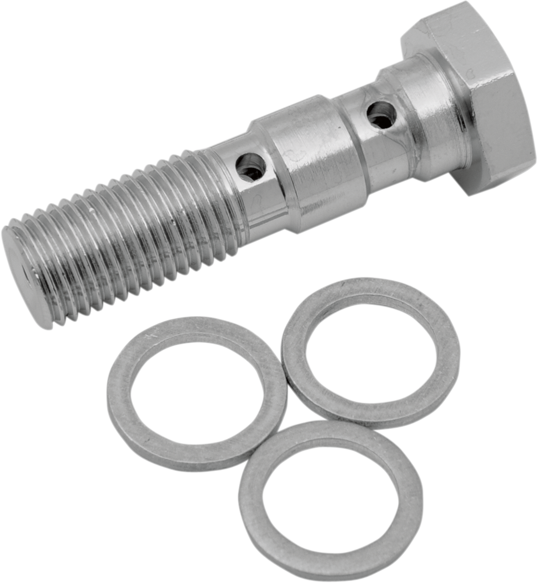 Drag Specialties Universal Chrome Steel Banjo Bolt