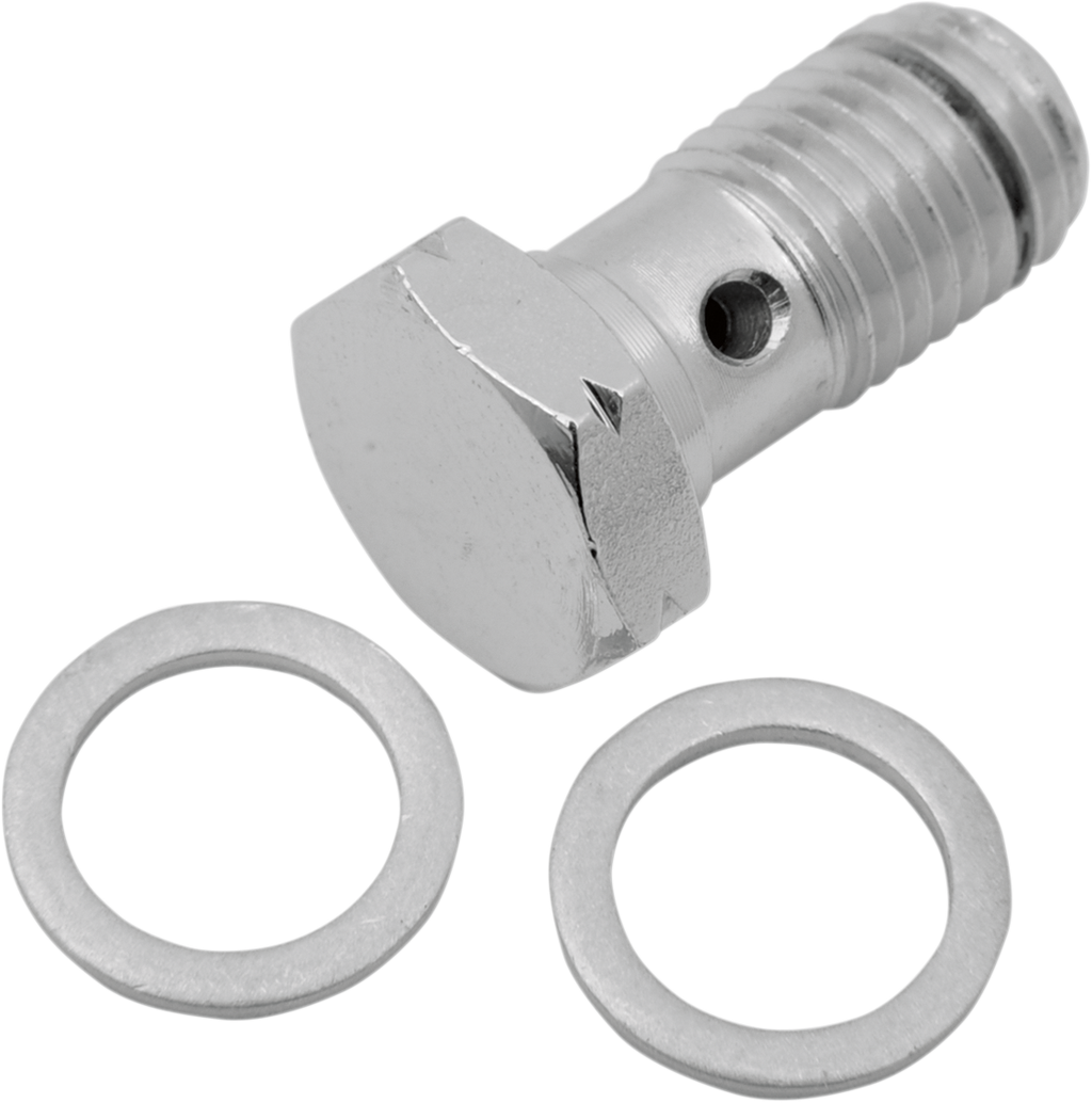 Drag Specialties Universal Chrome Steel Banjo Bolt