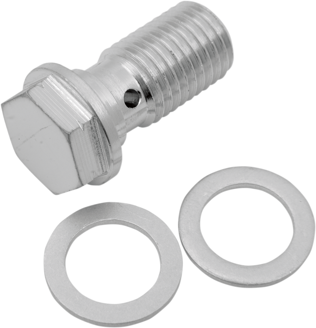 Drag Specialties Universal Chrome Steel Banjo Bolt