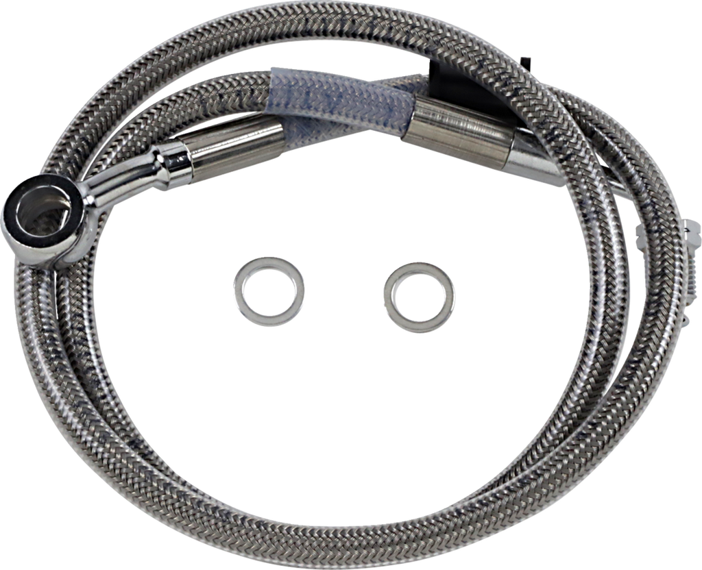 Drag Specialties Extended Length Stainless Steel Brake Line