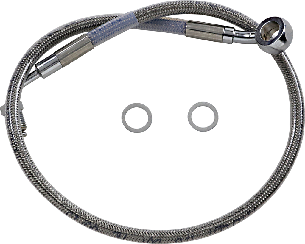 Drag Specialties Extended Length Stainless Steel Brake Line