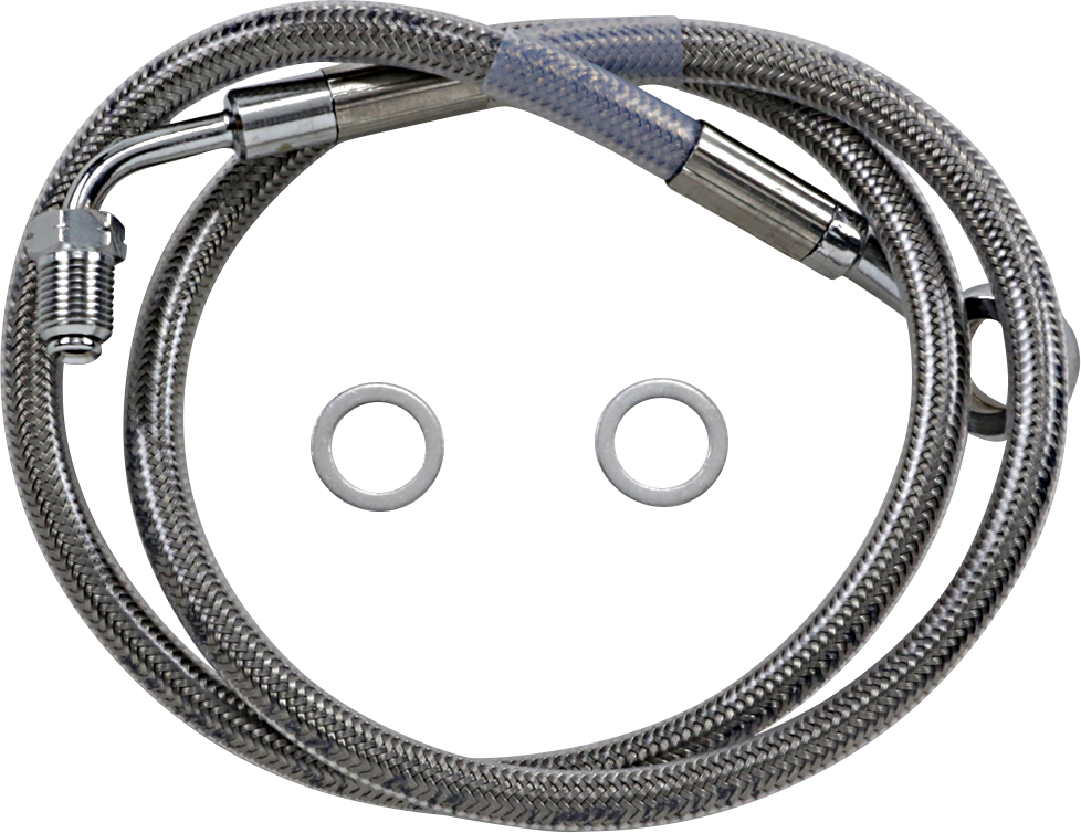 Drag Specialties Extended Length Stainless Steel Brake Line