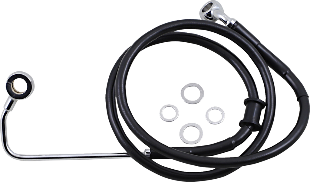Drag Specialties Extended Length Stainless Steel Brake Line