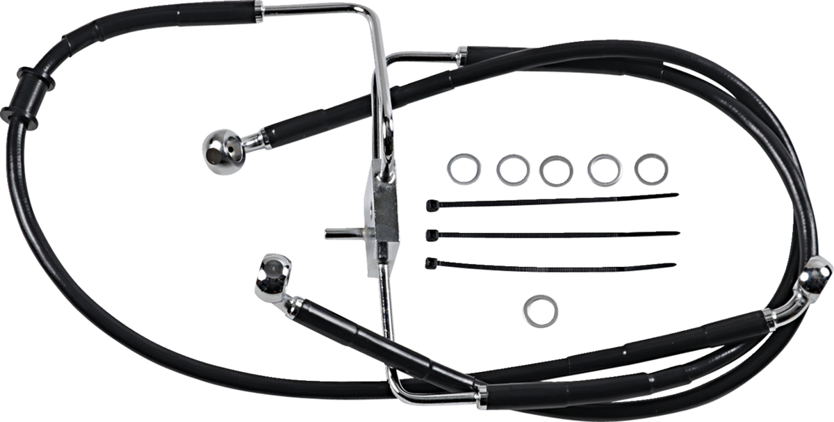 Drag Specialties Extended Length Stainless Steel Brake Line