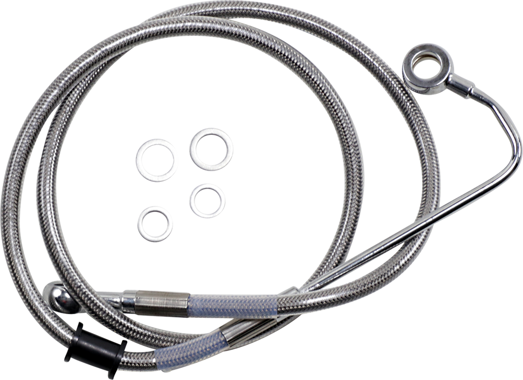 Drag Specialties Extended Length Stainless Steel Brake Line