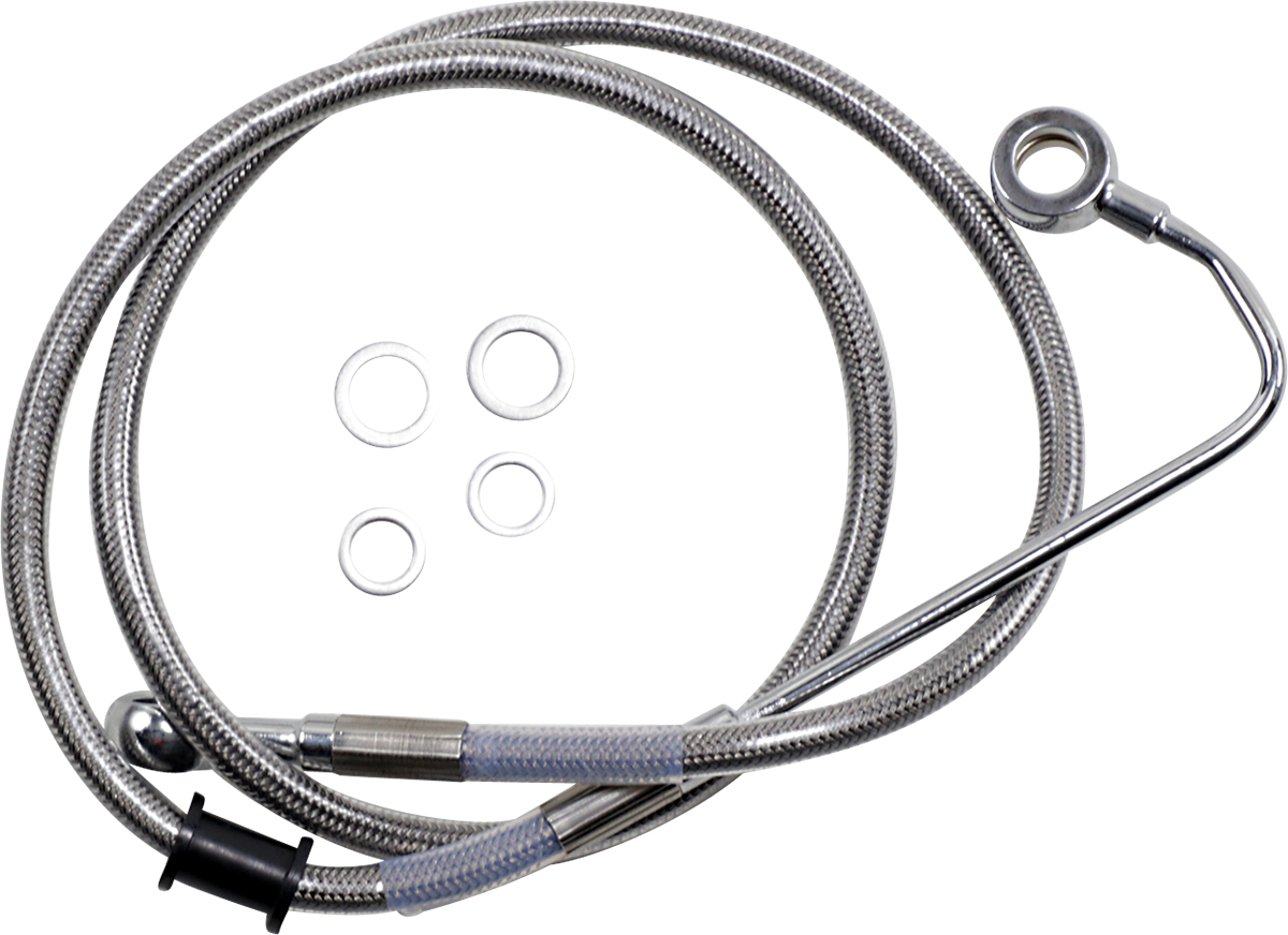 Drag Specialties Extended Length Stainless Steel Brake Line