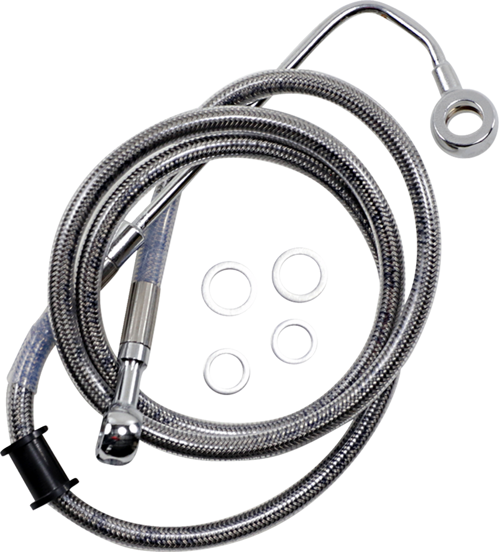Drag Specialties Extended Length Stainless Steel Brake Line