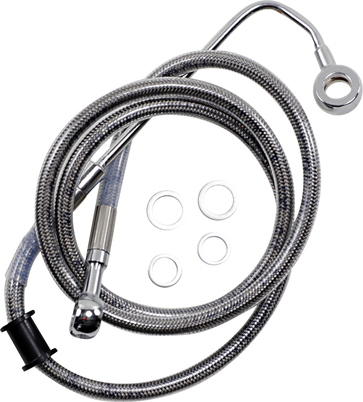 Drag Specialties Extended Length Stainless Steel Brake Line