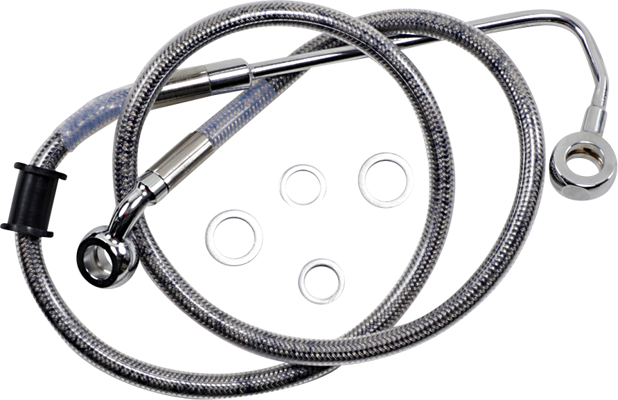 Drag Specialties Extended Length Stainless Steel Brake Line