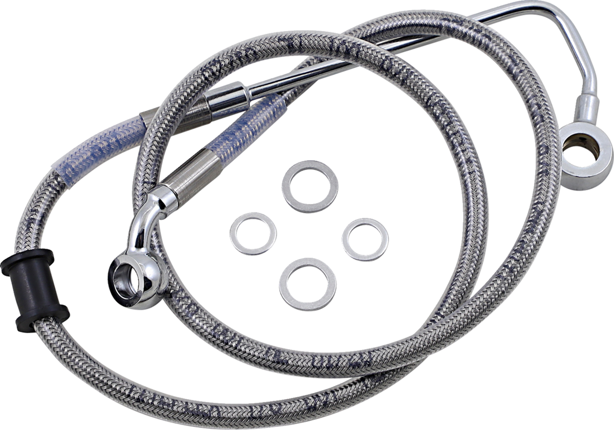 Drag Specialties Extended Length Stainless Steel Brake Line