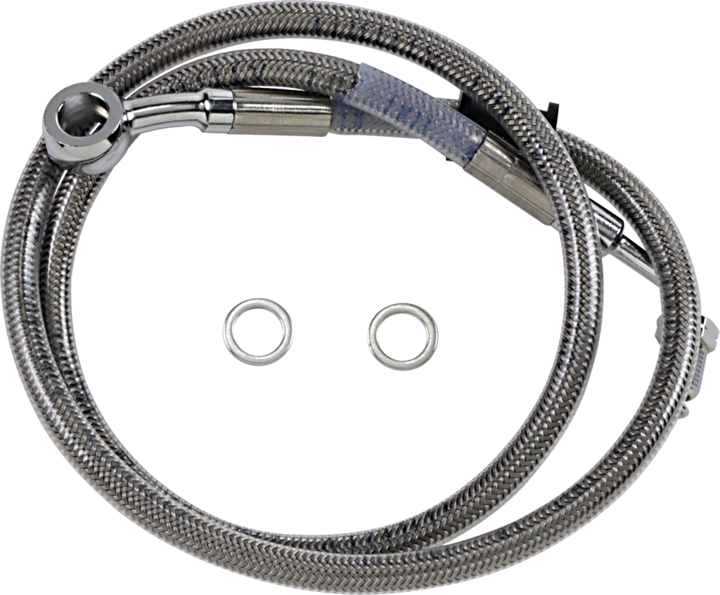 Drag Specialties Extended Length Stainless Steel Brake Line