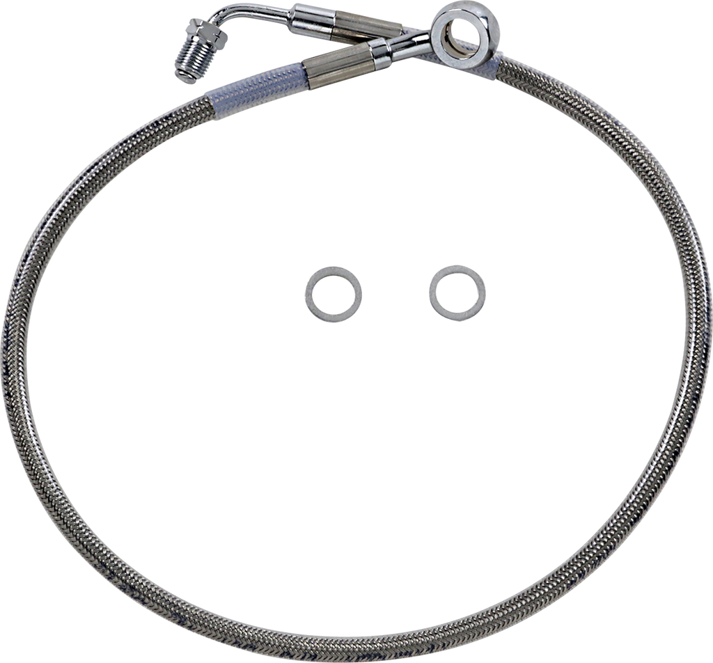 Drag Specialties Extended Length Stainless Steel Brake Line