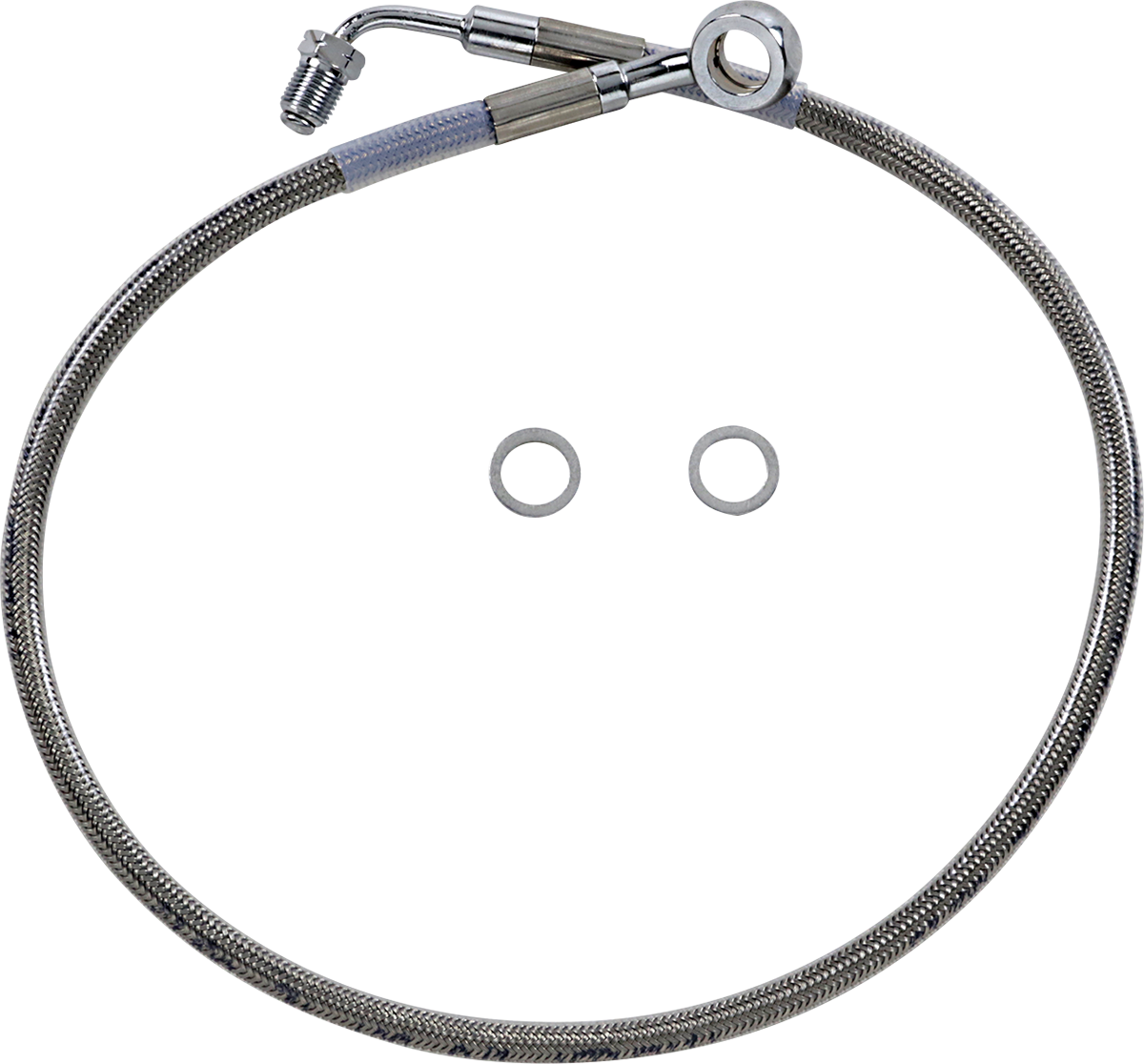 Drag Specialties Extended Length Stainless Steel Brake Line