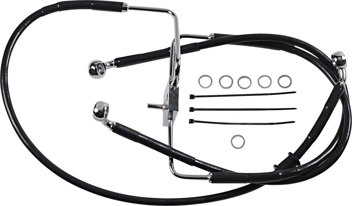 Drag Specialties Extended Length Stainless Steel Brake Line