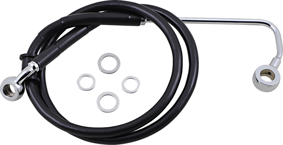 Drag Specialties Extended Length Stainless Steel Brake Line