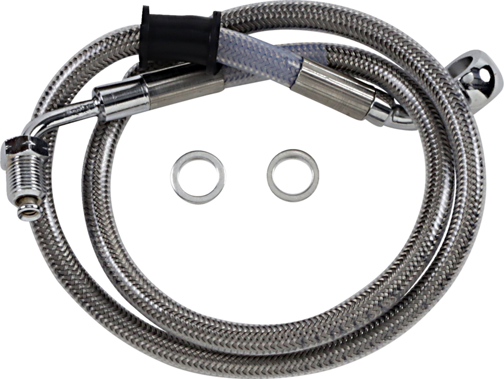 Drag Specialties Extended Length Stainless Steel Brake Line