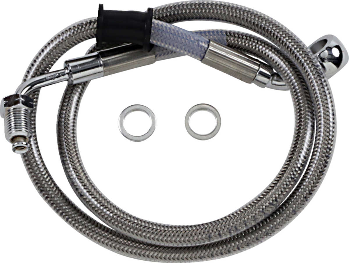 Drag Specialties Extended Length Stainless Steel Brake Line