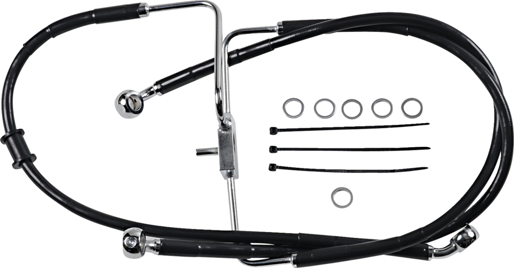 Drag Specialties Extended Length Stainless Steel Brake Line