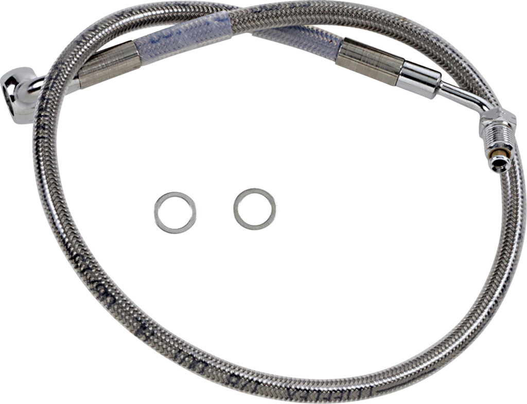 Drag Specialties Extended Length Stainless Steel Brake Line