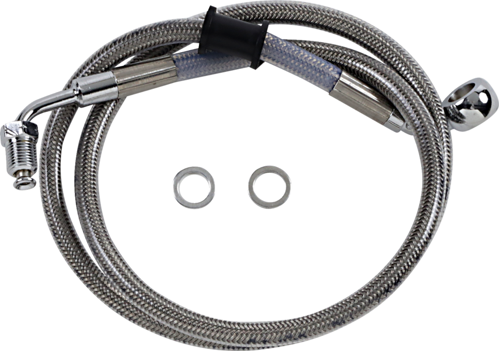 Drag Specialties Extended Length Stainless Steel Brake Line